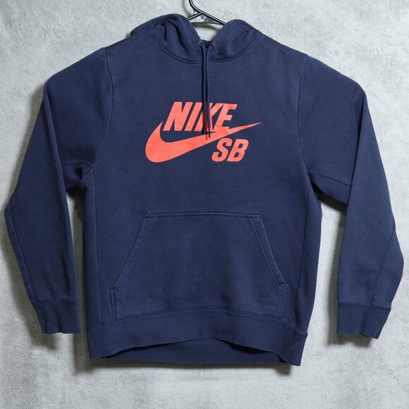 Nike SB Hoodie Mens Medium Blue Pullover Skateboarding Sweatshirt AJ9733-451 - Picture 1 of 10